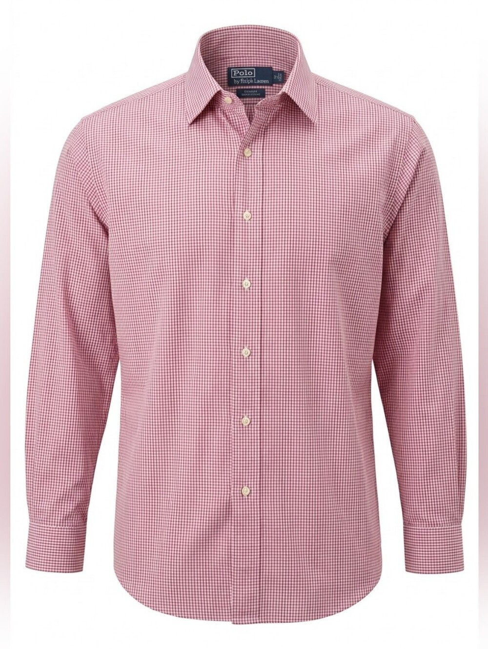 Polo Ralph Lauren "Curham" Classic Fit Checkered Dress Shirt Sz 17 1/2 32/33